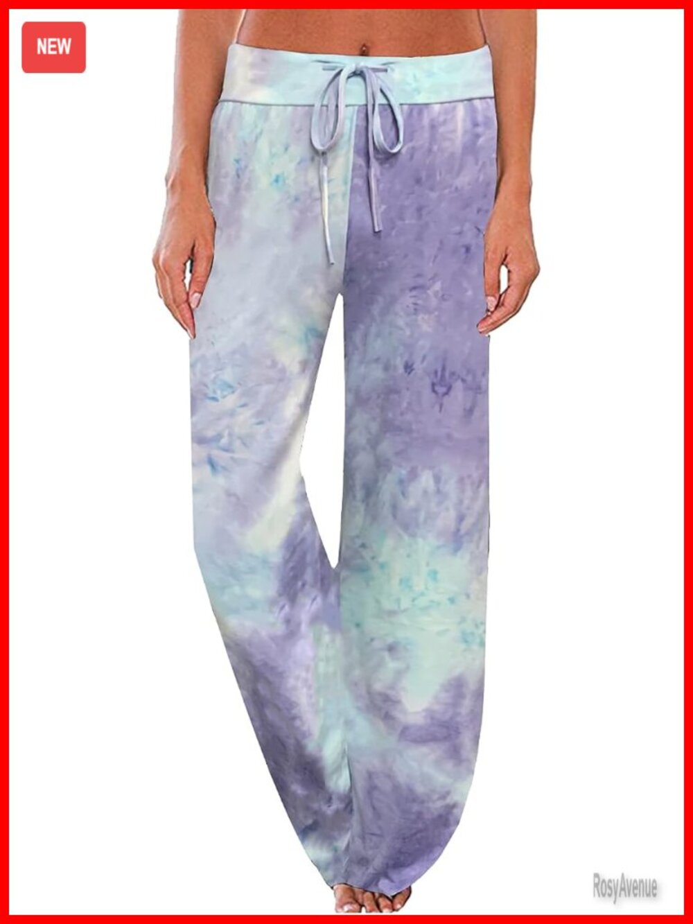 High Stretch Drawstring Floral Pajama Pants Women Loungewear